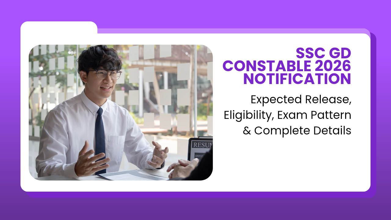 SSC GD Constable 2026 Notification : Expected Release, Eligibility, Exam Pattern & Complete Details