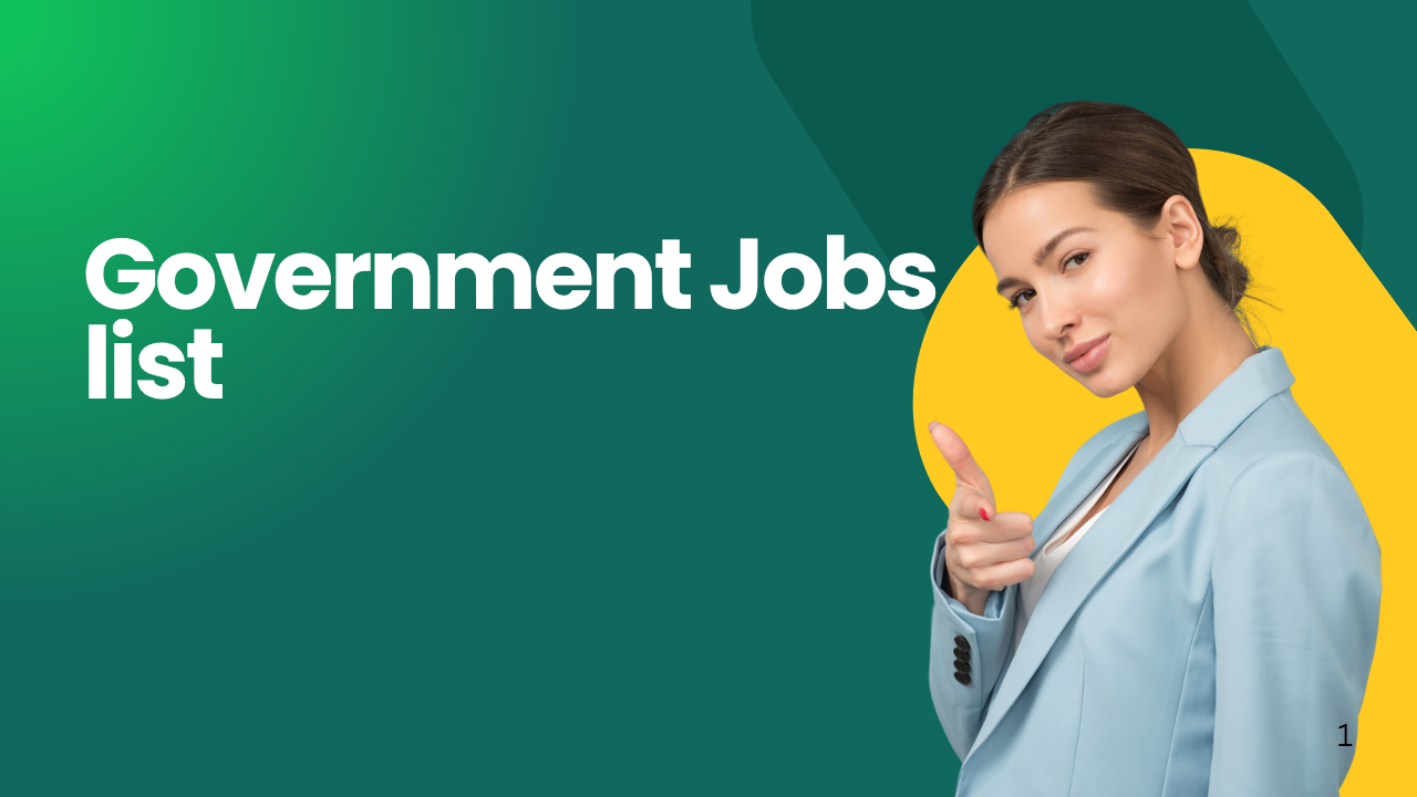 Government Jobs list 2026